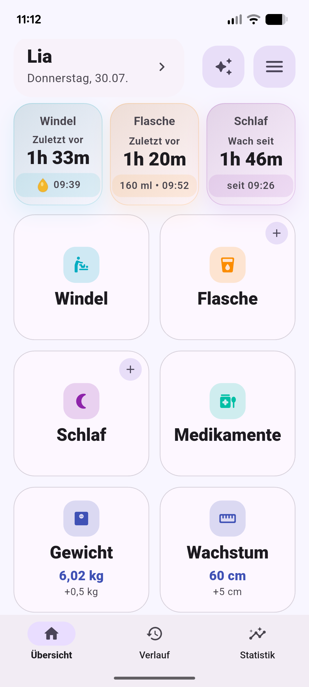 LiaLog - Panel principal