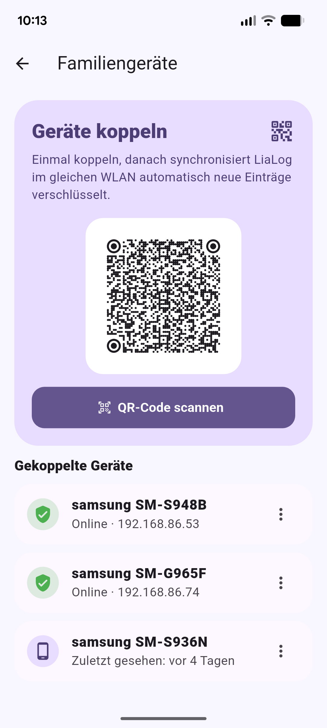 LiaLog - Vincular dispositivo en Wi-Fi