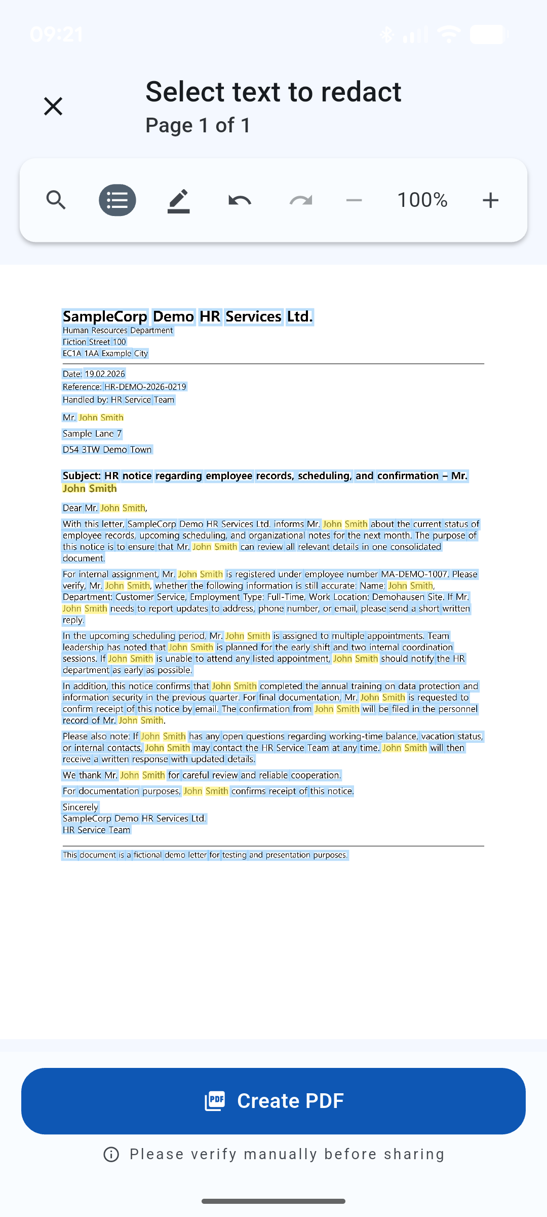 PDF-tekstverwijderaar OCR-workflow
