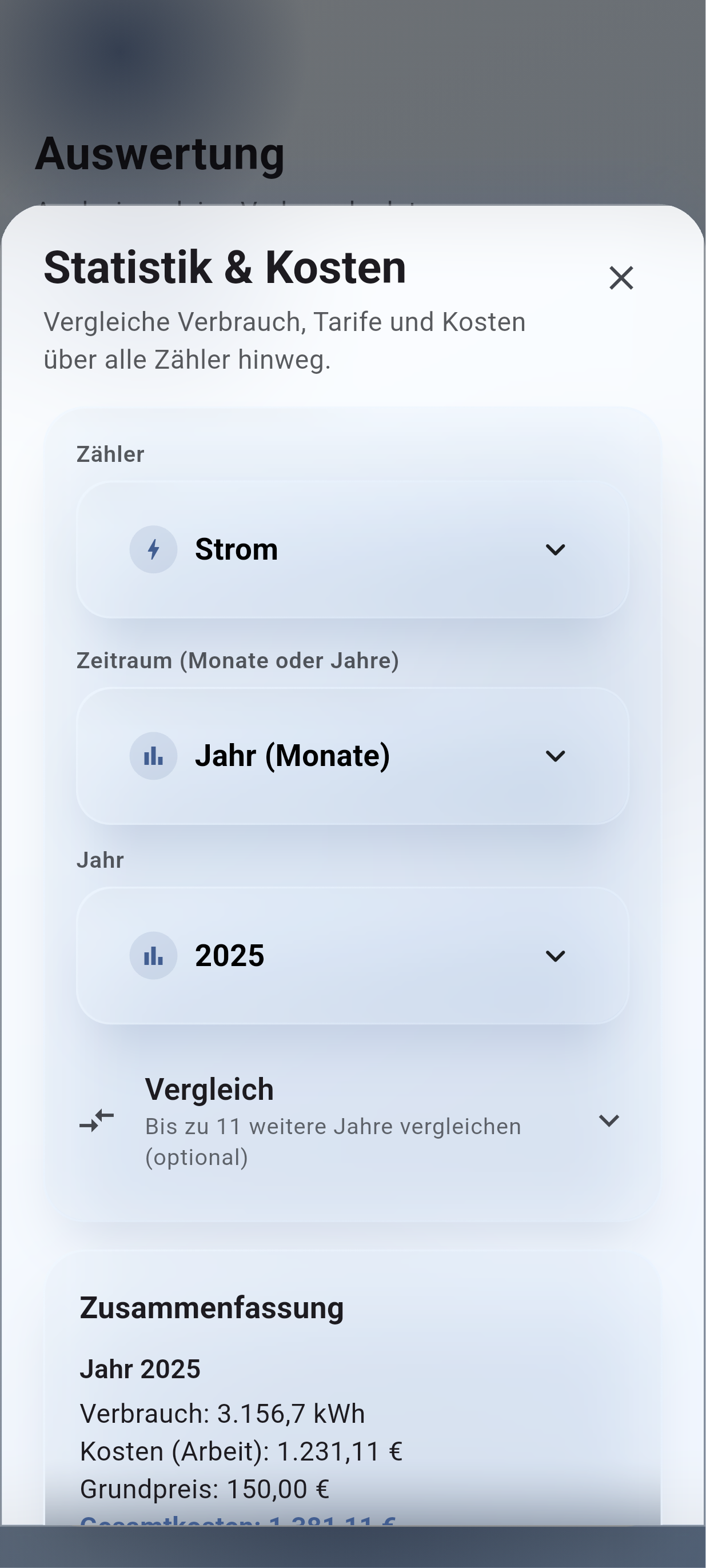Meter - Usage Tracking Statistik